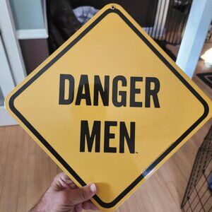Brand New Porcelain Ande Rooney Danger Men Sign
